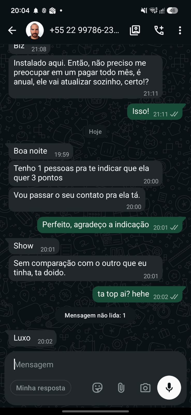 Feedback de cliente ELITECINE