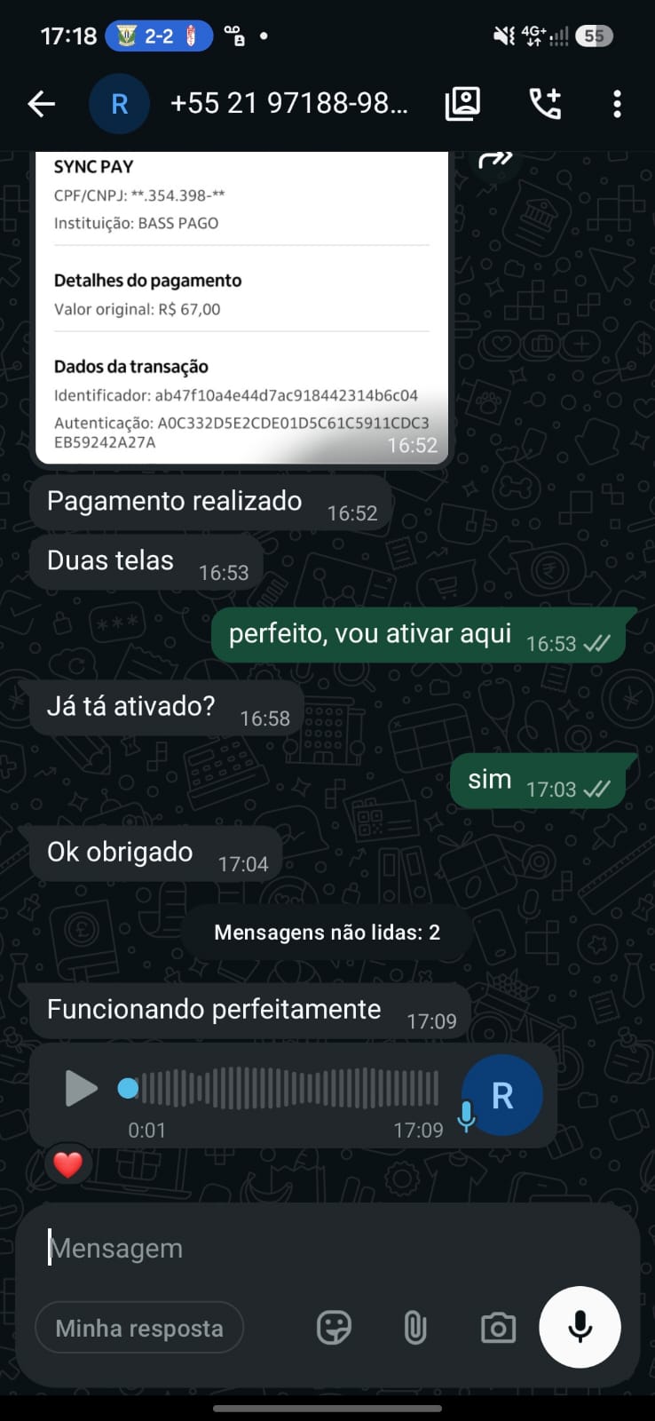 Feedback de cliente ELITECINE