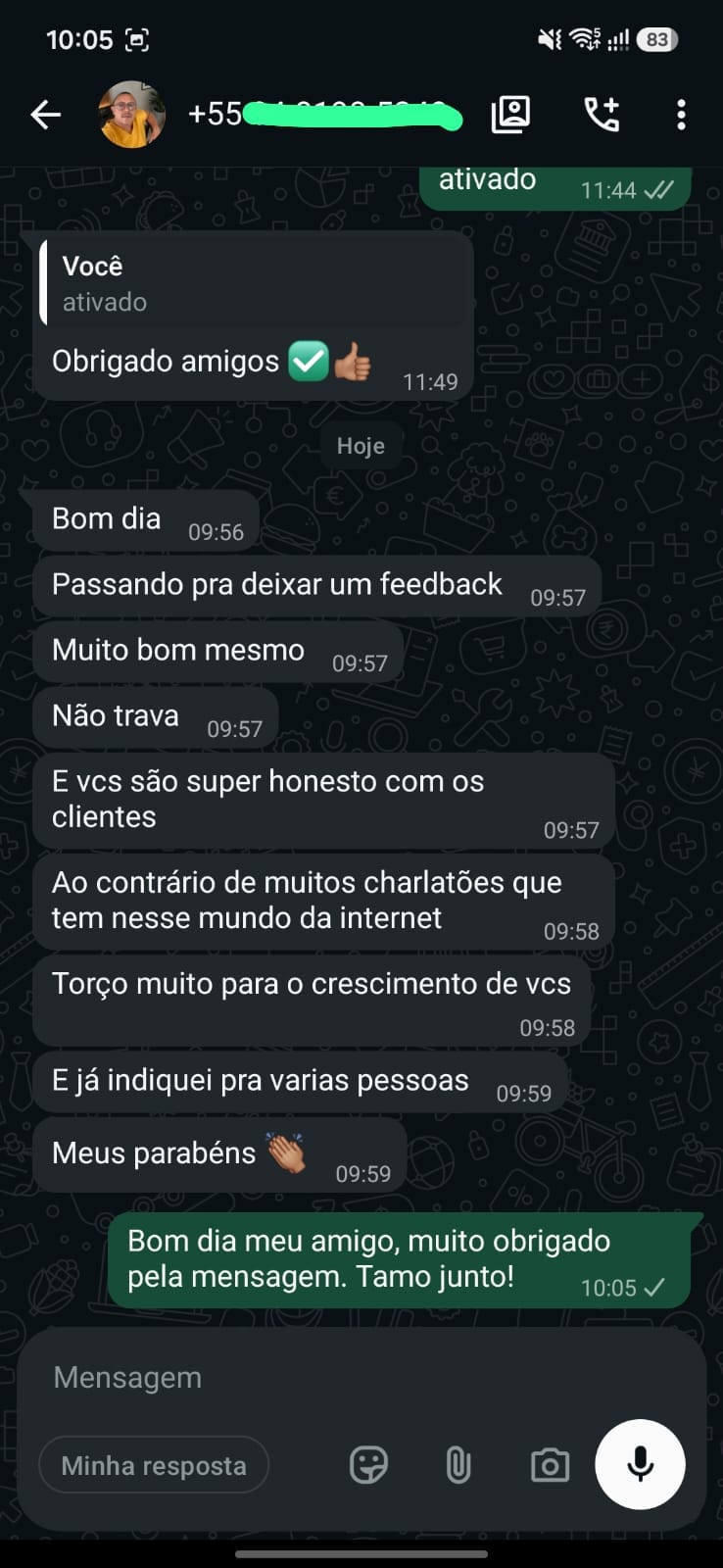 Feedback de cliente ELITECINE