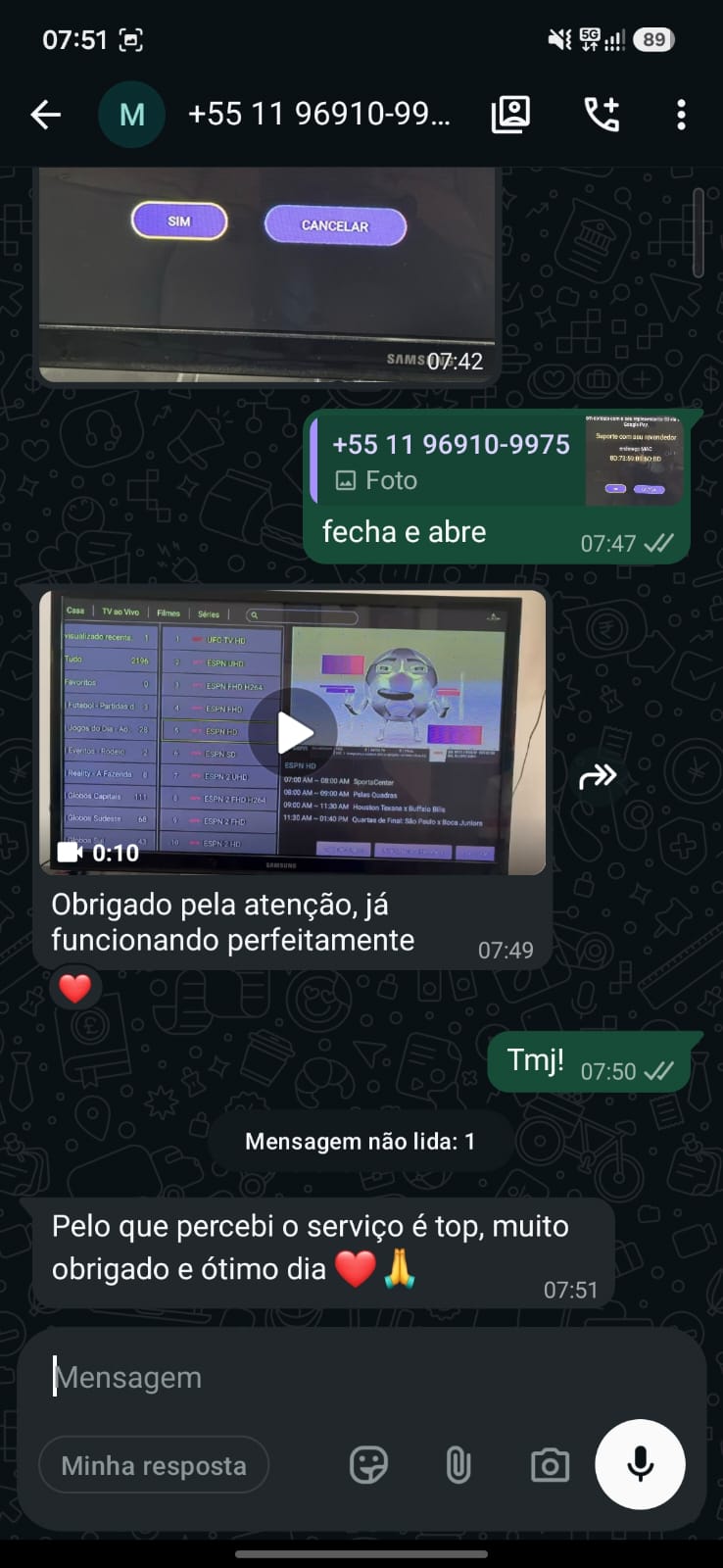 Feedback de cliente ELITECINE
